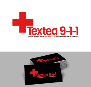 If you can't call, Text 9-1-1.  Spanish? The system translates your call. | Logo Design by trufya