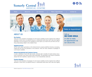 Medical Centre Website | Web Design by  maria.design
