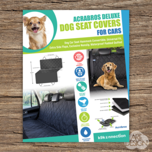 Car Seat Cover for Dogs Insert Card | Flyer-Design von Katyas Art and Design