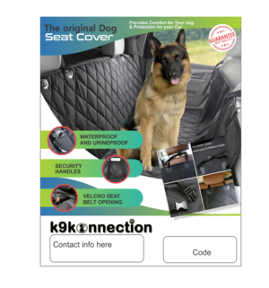 Car Seat Cover for Dogs Insert Card | Flyer-Design von fumbh.designs