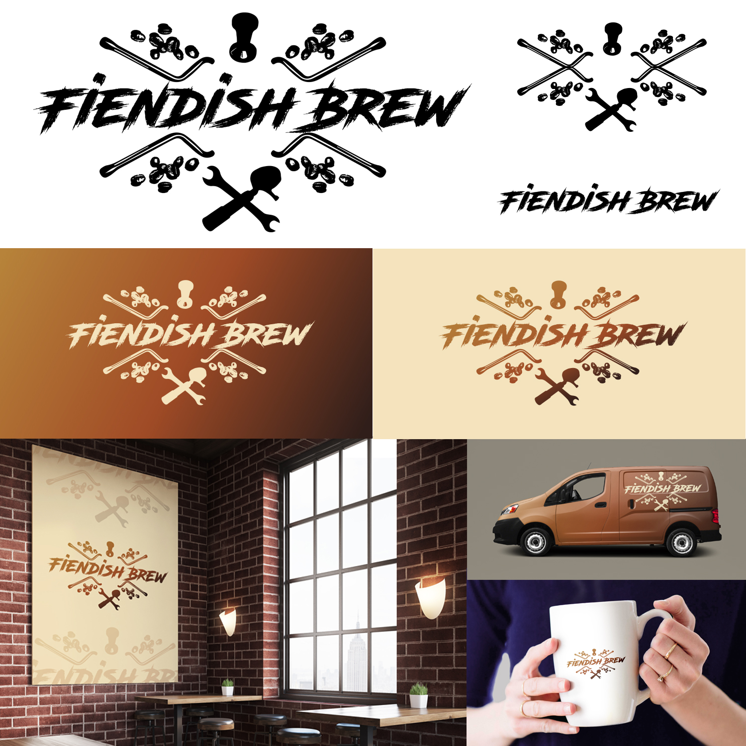 Logo Design by Tim Grace for Fiendish Brew | Design #13983746