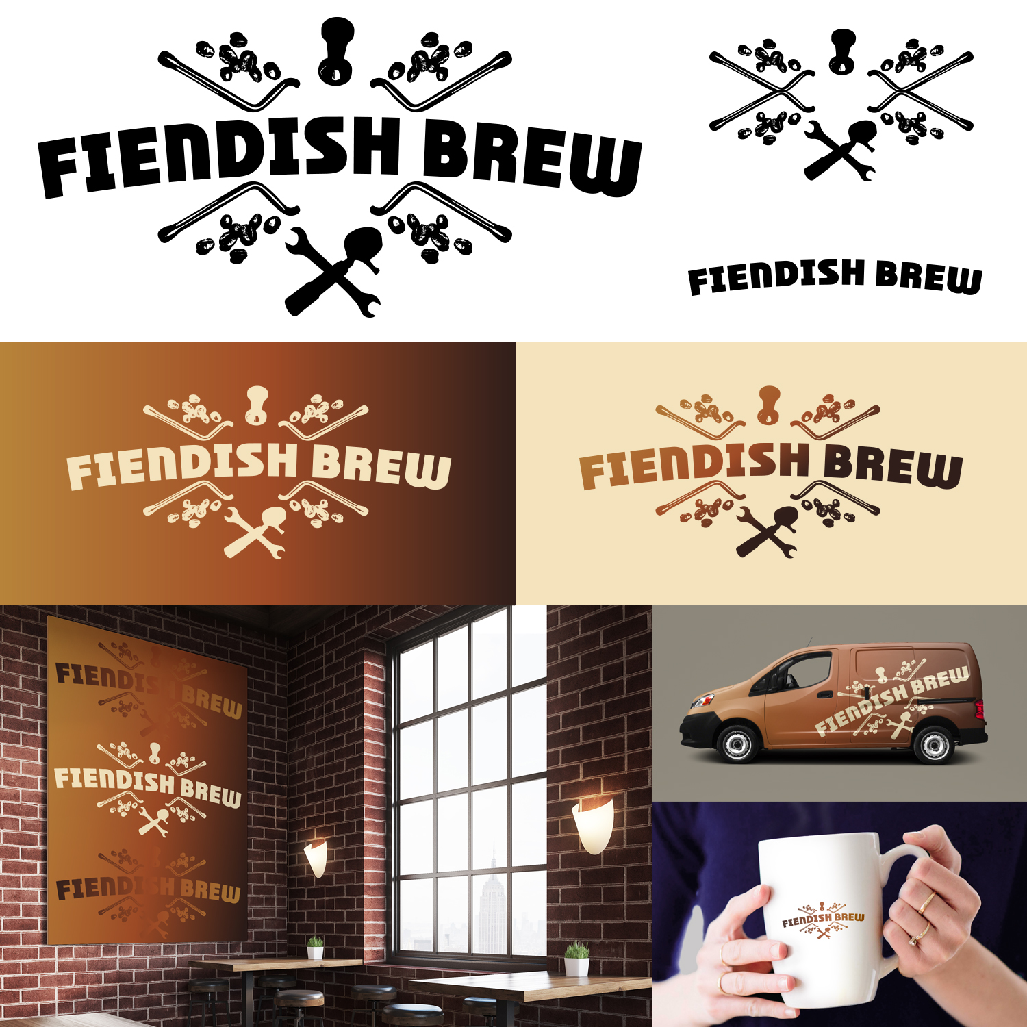 Logo Design by Tim Grace for Fiendish Brew | Design #13983747