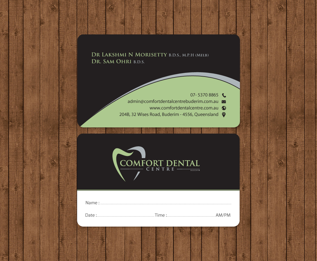 Modern Professional Dental Clinic Business Card Design For A