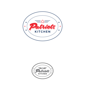 Logo Design by 3Guys for Patriots Kitchen | Design: #13932732