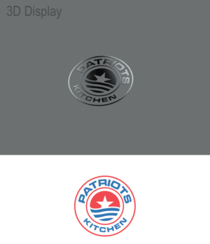 Logo Design by 3Guys for Patriots Kitchen | Design: #13964751