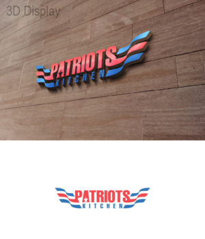 Logo Design by 3Guys for Patriots Kitchen | Design: #13964752