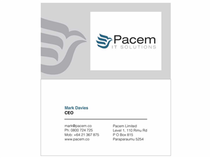 Business Card Design by nishant 2 for Pacem Limited | Design: #2559654