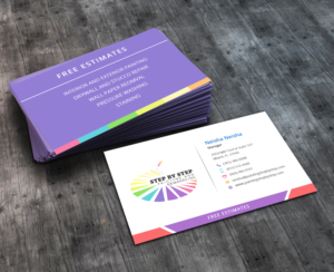 Business Card Design by AbyJohns for Step by Step Painting and Remodeling  | Design: #13927261