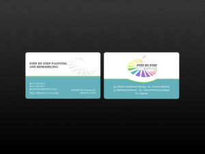 Business Card Design by Creations Box 2015 for Step by Step Painting and Remodeling  | Design: #13932289