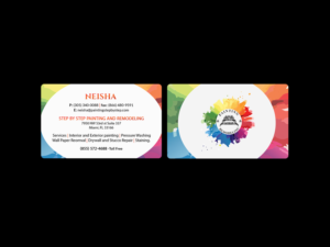 Business Card Design by Creations Box 2015 for Step by Step Painting and Remodeling  | Design: #13932299