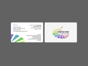 Business Card Design by Creations Box 2015 for Step by Step Painting and Remodeling  | Design: #13932300