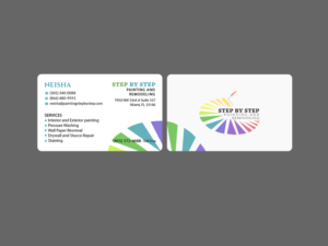 Business Card Design by Creations Box 2015 for Step by Step Painting and Remodeling  | Design: #13932301