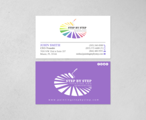 Business Card Design by chandrayaan.creative for Step by Step Painting and Remodeling  | Design: #13927103