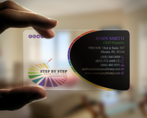 Business Card Design by chandrayaan.creative for Step by Step Painting and Remodeling  | Design: #13927161