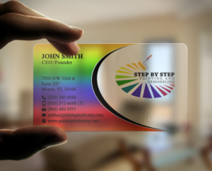 Business Card Design by chandrayaan.creative for Step by Step Painting and Remodeling  | Design: #13927181
