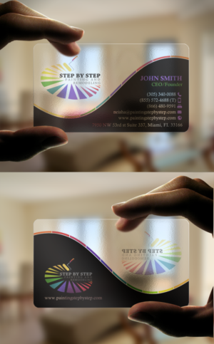 Business Card Design by chandrayaan.creative for Step by Step Painting and Remodeling  | Design: #13960413