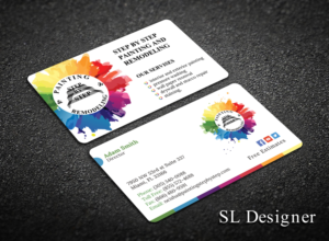 Business Card Design by SL Designer for Step by Step Painting and Remodeling  | Design: #13928385