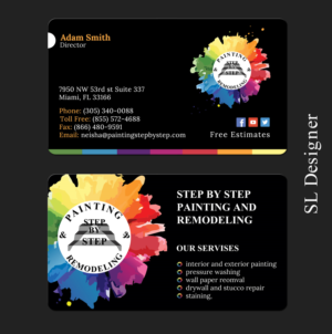 Business Card Design by SL Designer for Step by Step Painting and Remodeling  | Design: #13928890