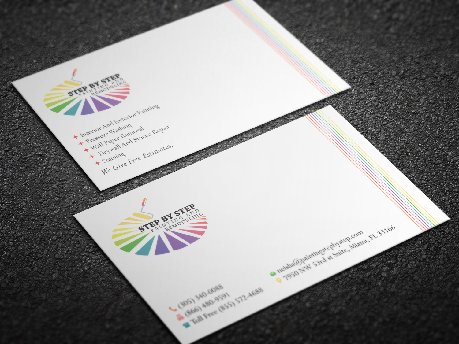 Business Card Design by Magic of Art for Step by Step Painting and Remodeling  | Design #13950145