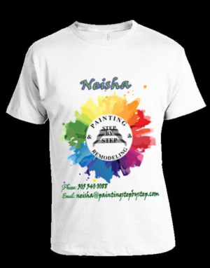 T-shirt Design by Kushan Graphic for Step by Step Painting and Remodeling  | Design: #14043677