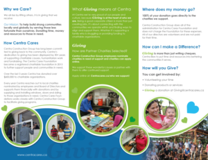 Brochure Design by uniquedesign10 for Centra Cares Foundation | Design: #14114745