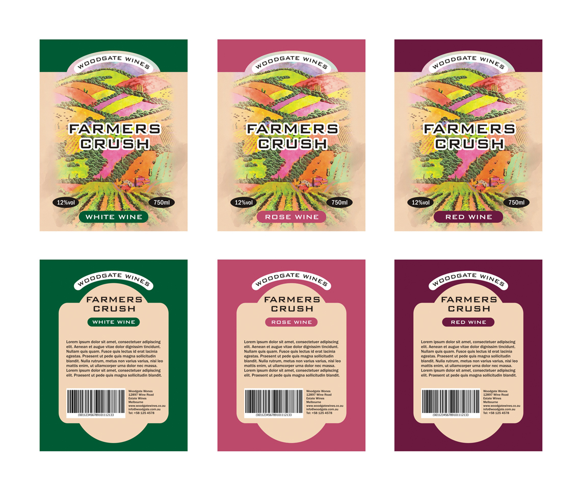 Diseño de Etiqueta por The Freelance Designer para Woodgate Wines | Diseño #14123034