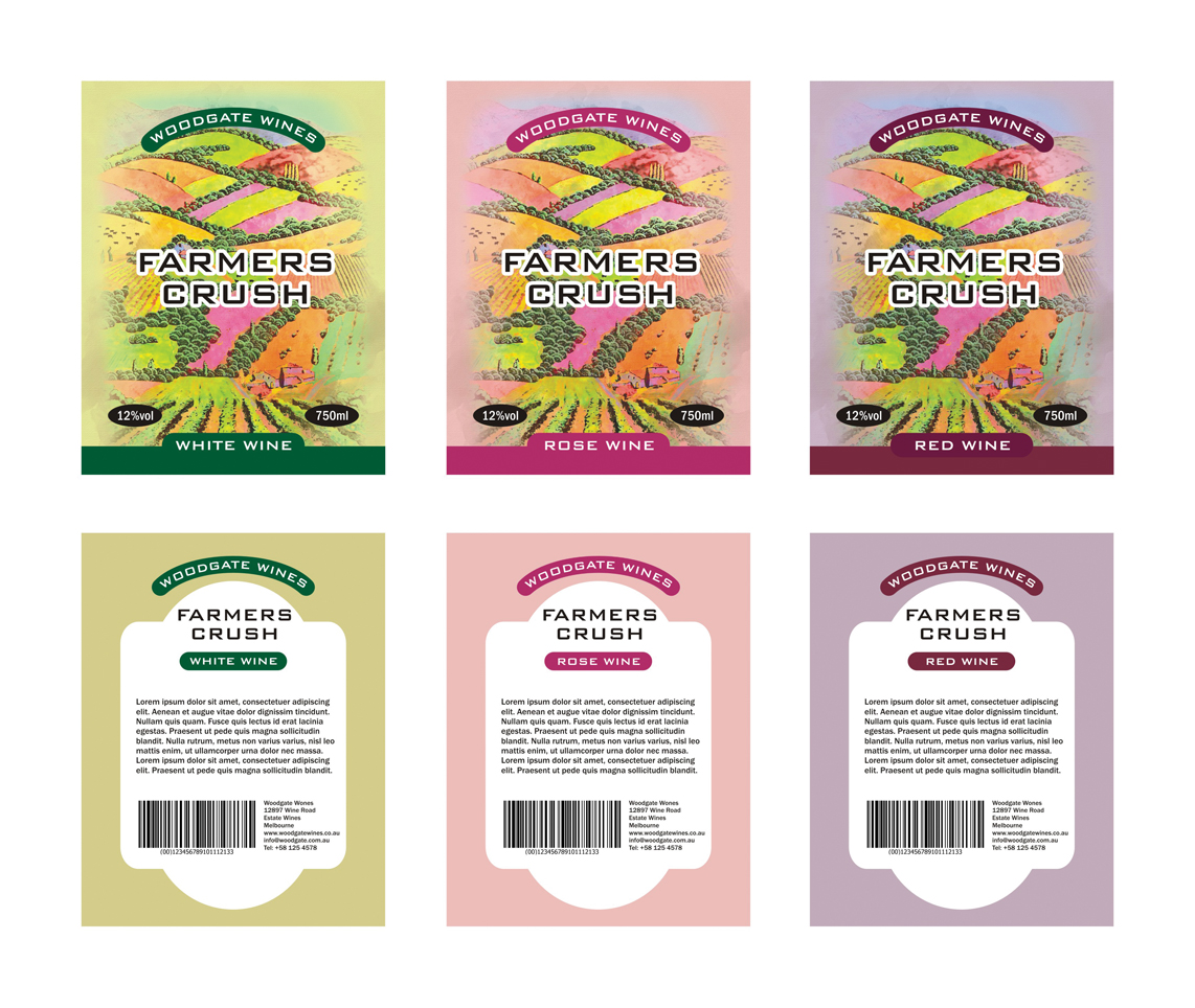 Diseño de Etiqueta por The Freelance Designer para Woodgate Wines | Diseño #14123073
