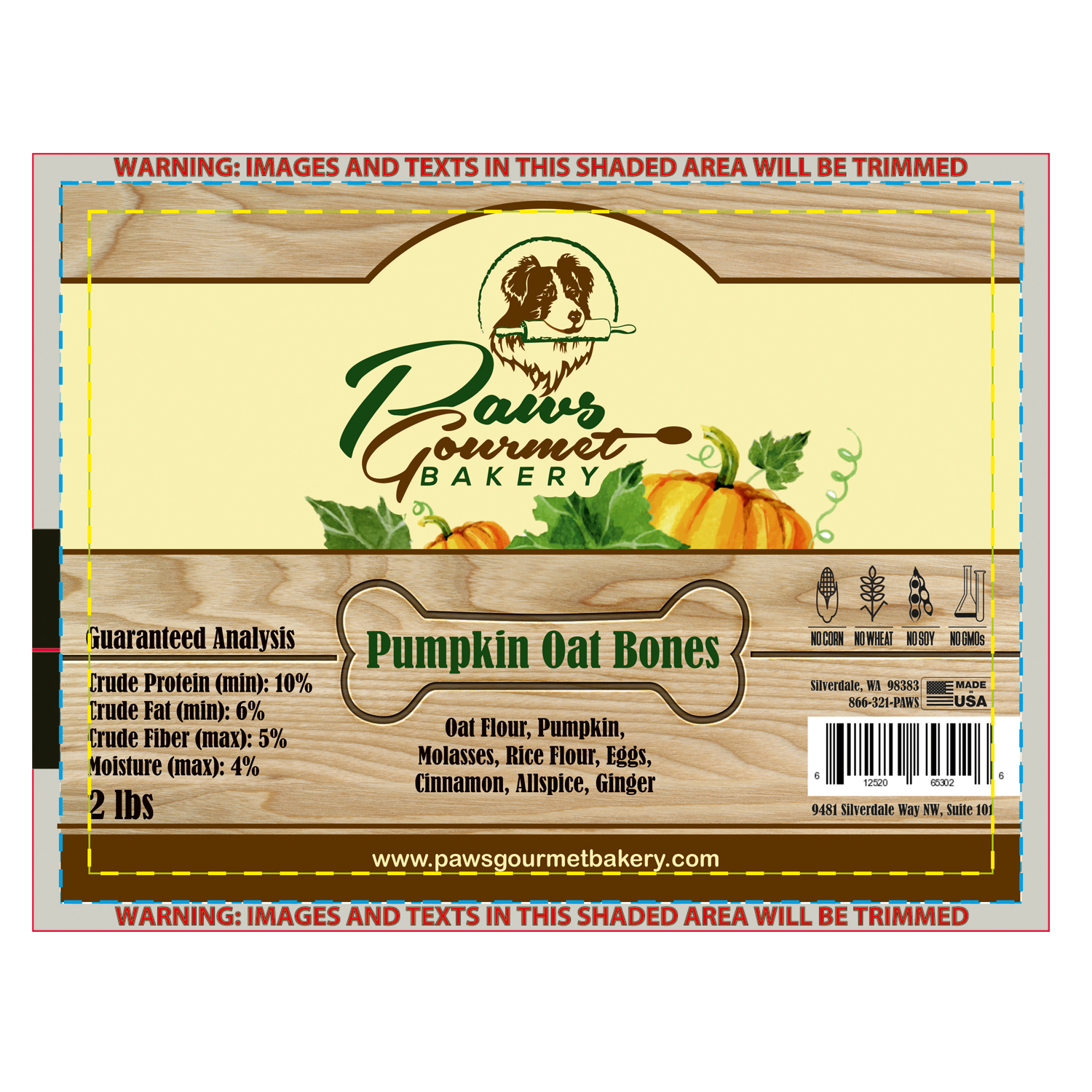 Label Design by Polina_pro for Paws Gourmet Bakery | Design #13998469