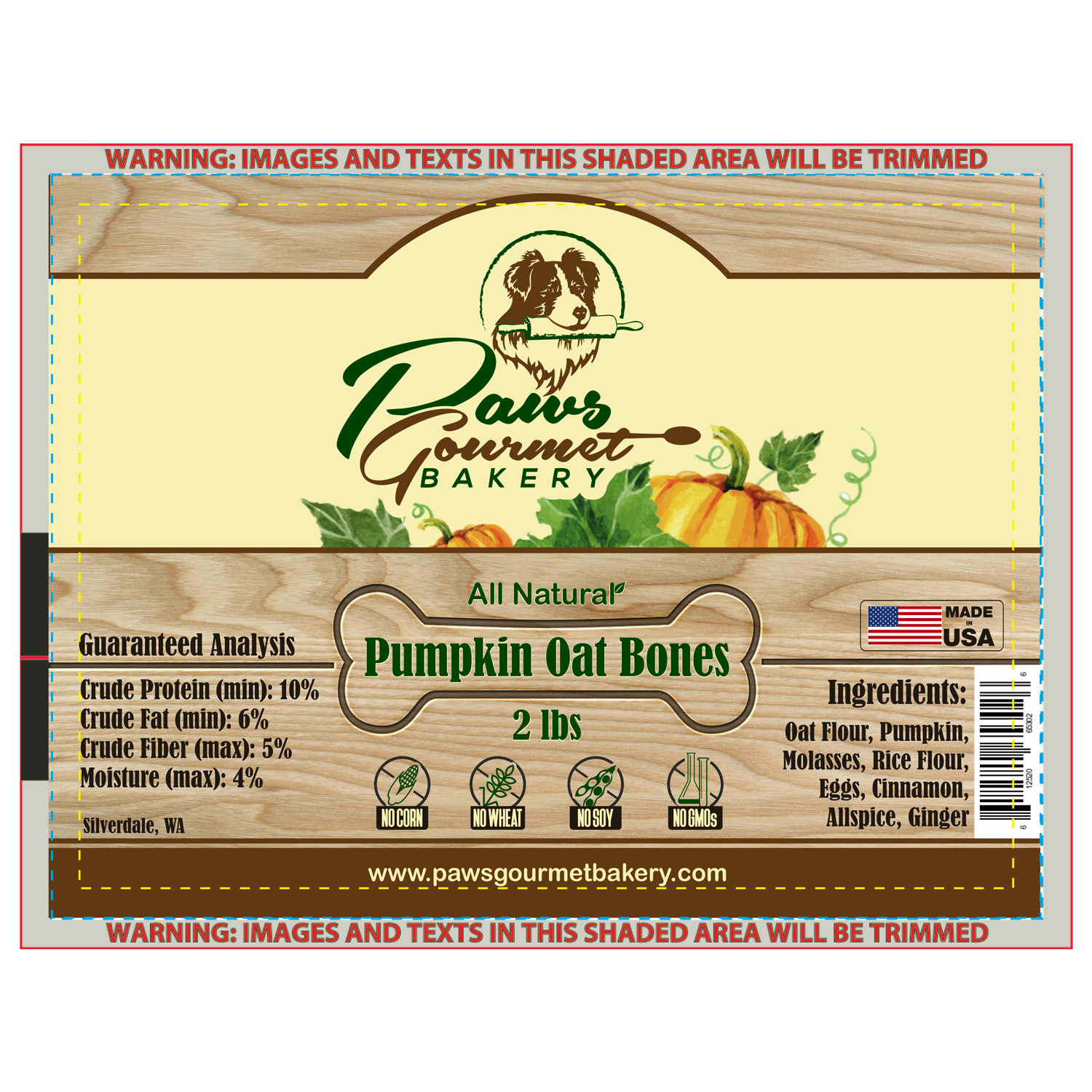 Label Design by Polina_pro for Paws Gourmet Bakery | Design: #14022683