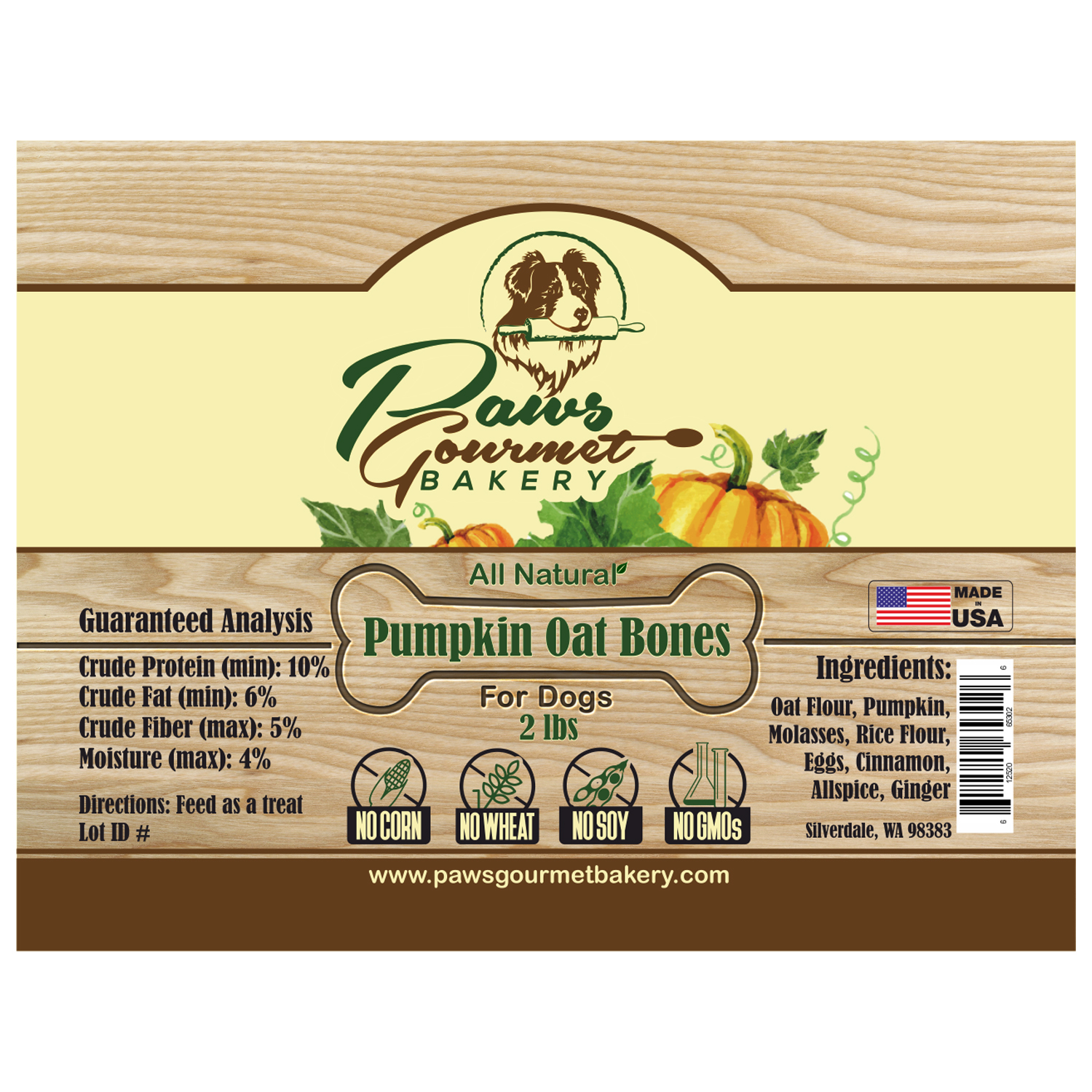Label Design by Polina_pro for Paws Gourmet Bakery | Design #14101513