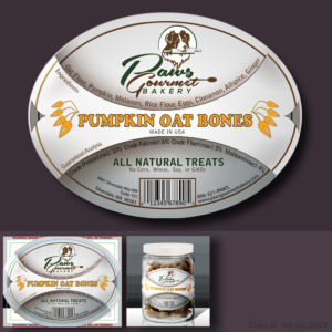Label Design by T.mode for Paws Gourmet Bakery | Design: #13981949