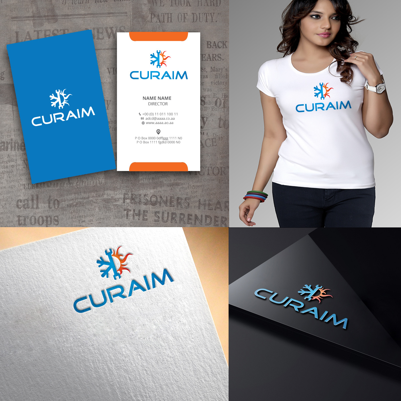 Logo Design by zebronicgraphic for curaim uk ltd | Design #14017741