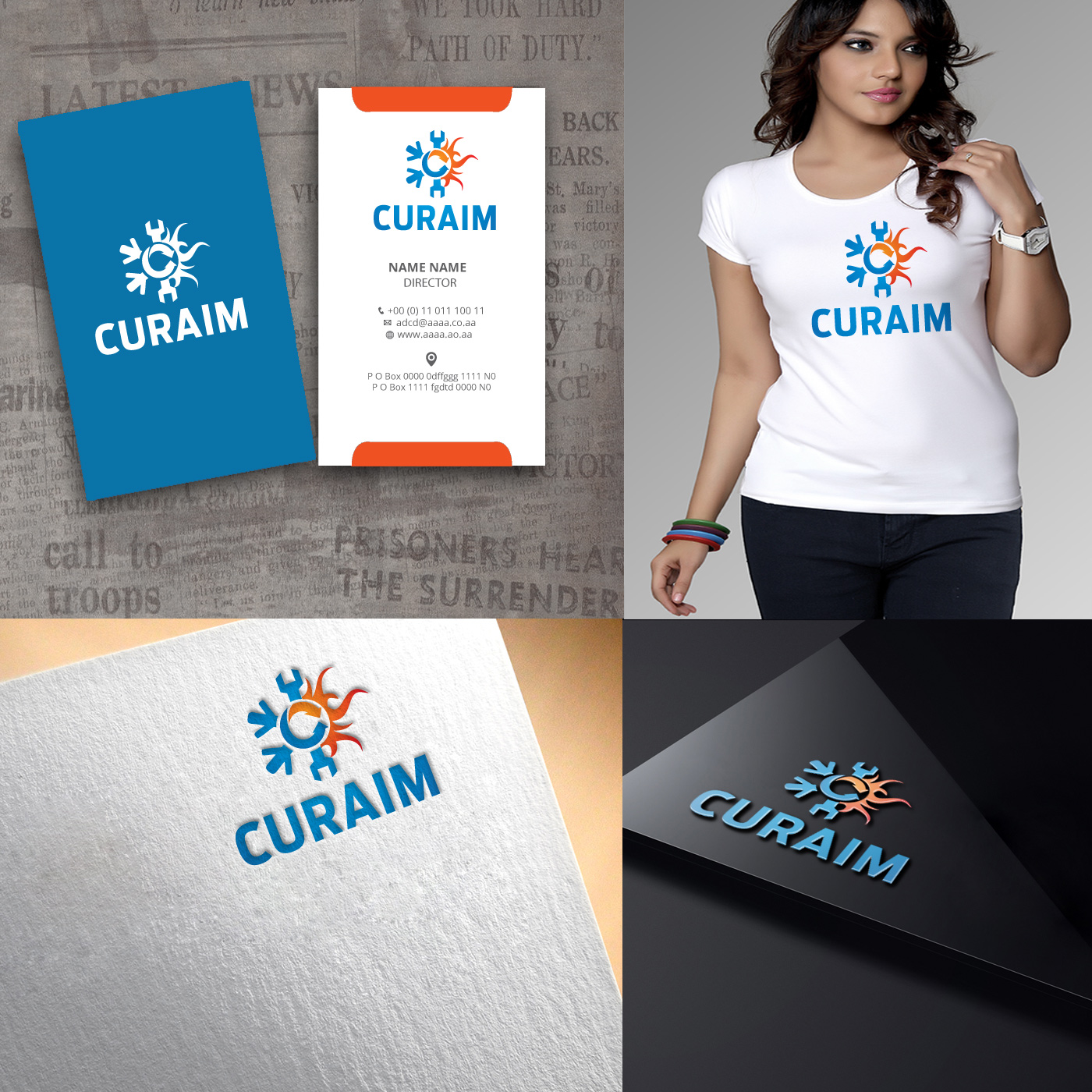 Logo Design by zebronicgraphic for curaim uk ltd | Design #14017742