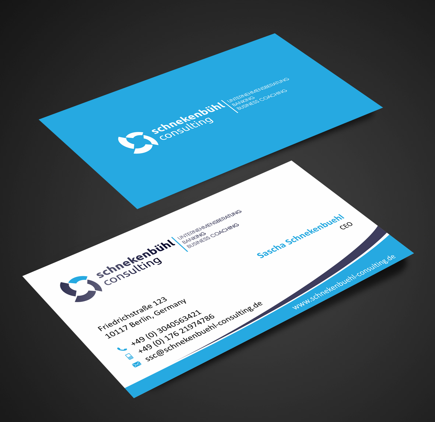 Business Card Design by SKYdesign for schnekenbühl consulting | Design #13940580