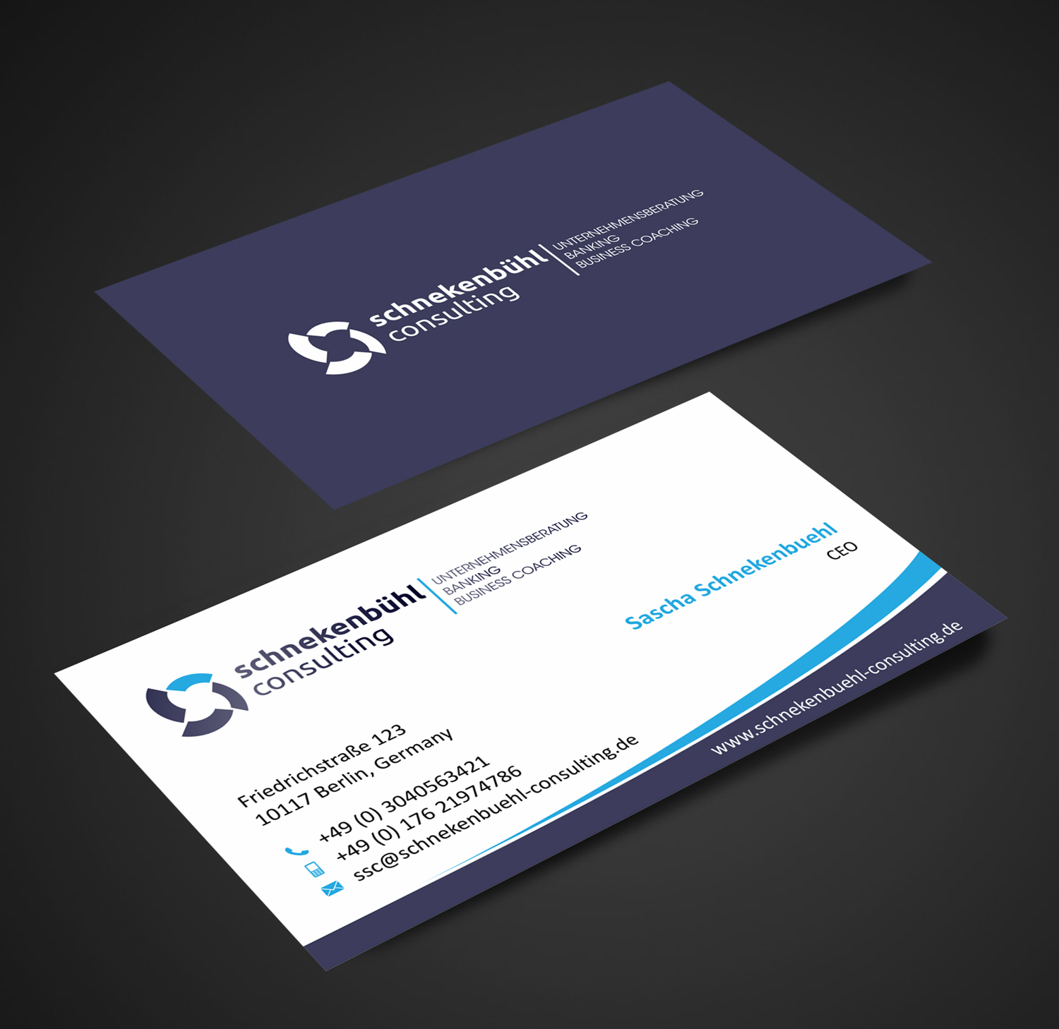 Business Card Design by SKYdesign for schnekenbühl consulting | Design #13940581