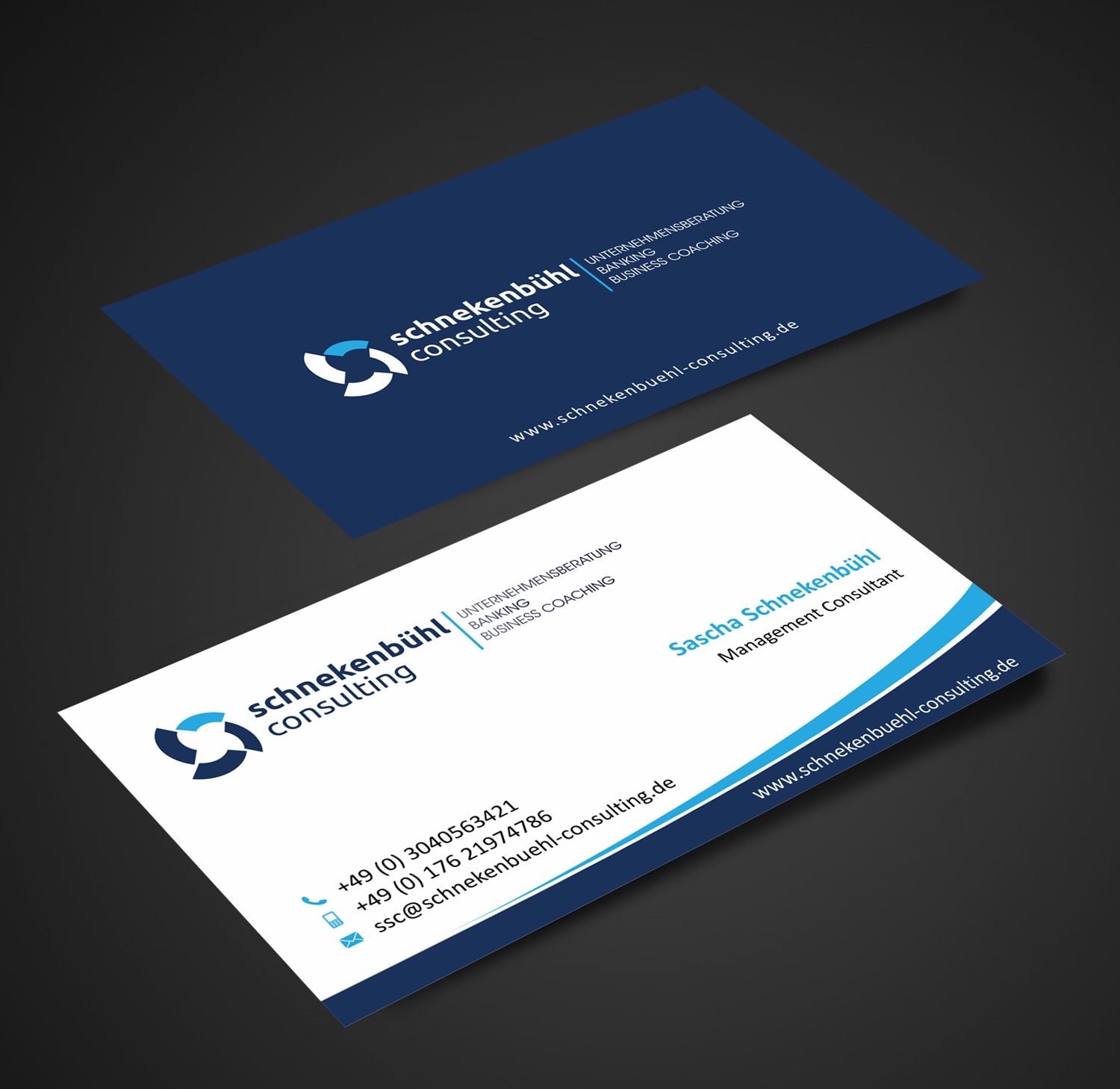 Business Card Design by SKYdesign for schnekenbühl consulting | Design #13980615