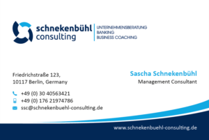 Design de Carte de Visite par SKYdesign pour schnekenbühl consulting | Design : #14073467