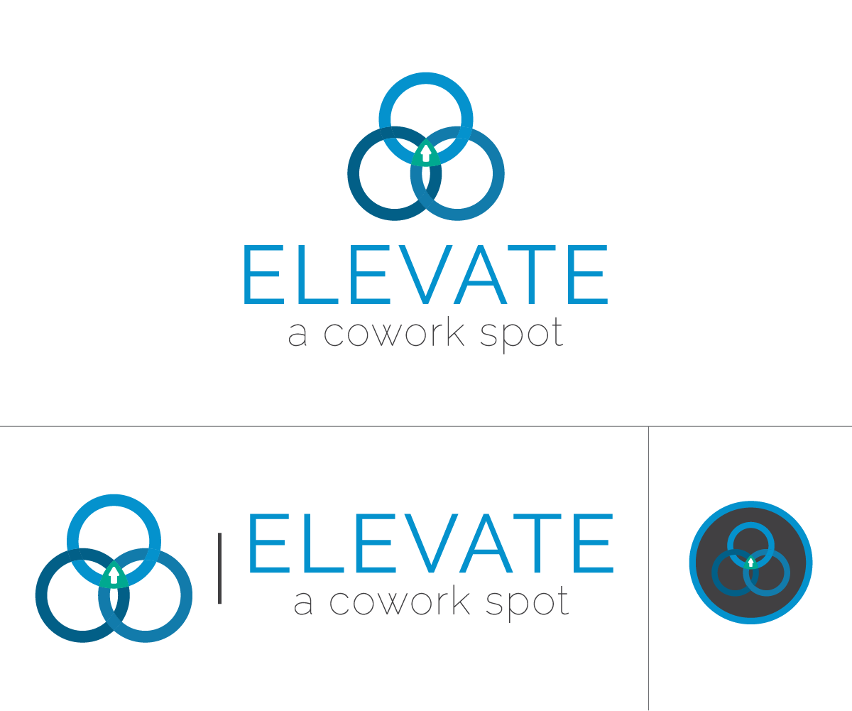 Logo Design by HR Design for Elevate - a cowork spot | Design #13932437