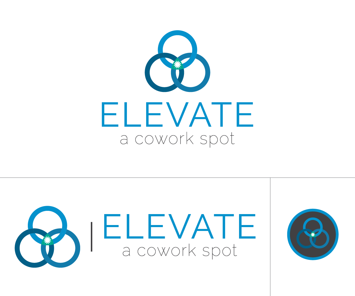 Logo Design by HR Design for Elevate - a cowork spot | Design #13932438