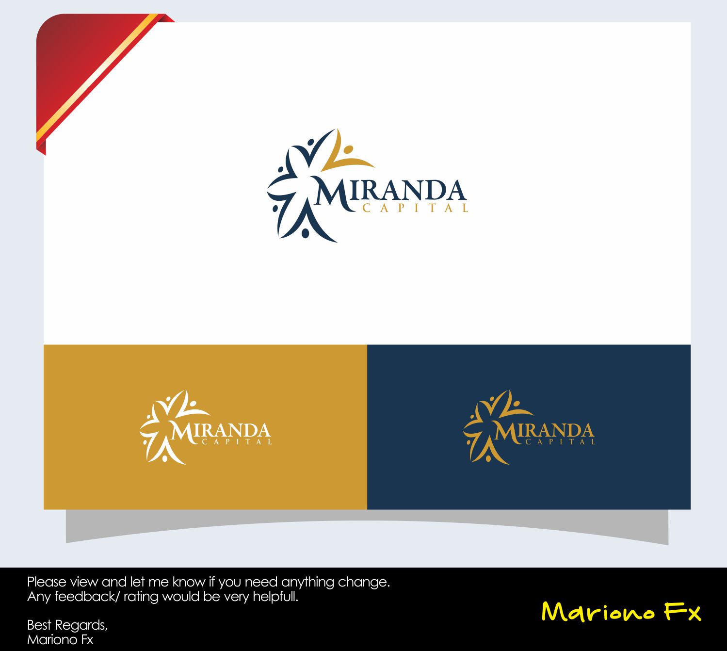 Logo Design by Mariono Fx for Miranda Capital | Design #13933291