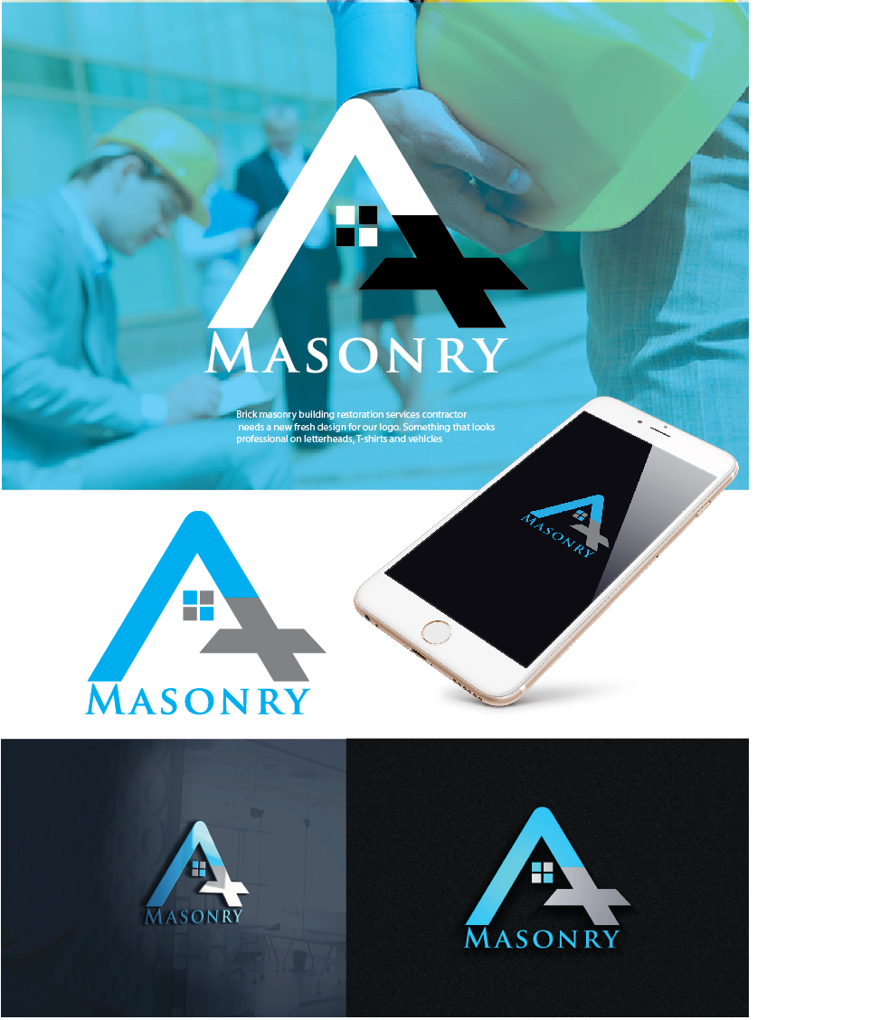 Logo Design by gleace design 2022 for A Plus Masonry | Design #13999019