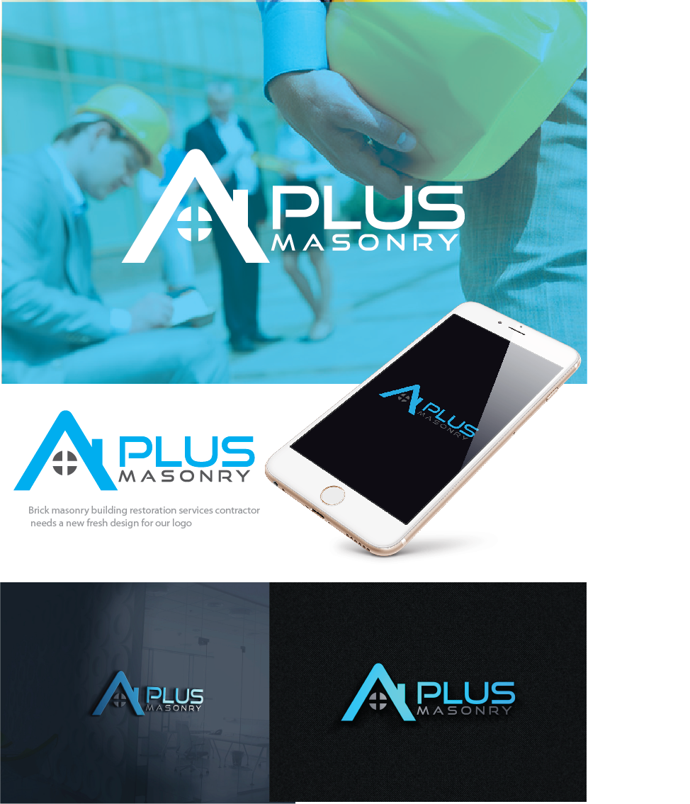 Logo Design by gleace design 2022 for A Plus Masonry | Design #14003674