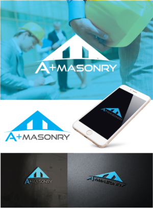 Logo Design by gleace design for A Plus Masonry | Design #14022684