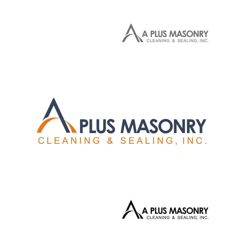 Logo Design by webeezine for A Plus Masonry | Design #13995006