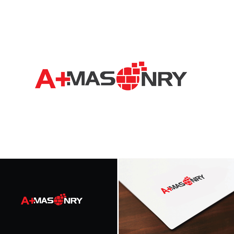 Logo Design by e-graphics for A Plus Masonry | Design #14000201