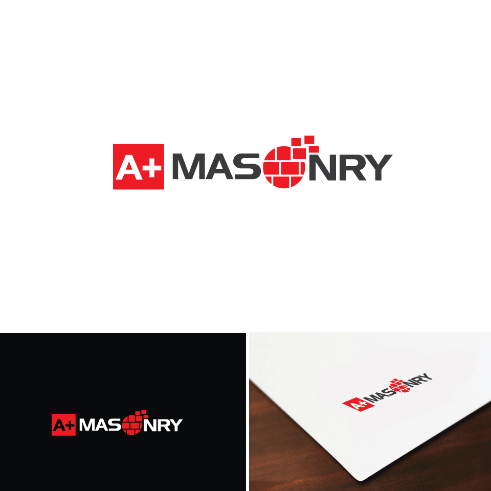Logo Design by e-graphics for A Plus Masonry | Design #14000202