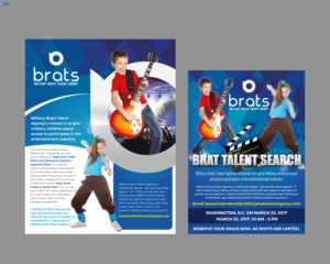 Military Brats Talent Agency Casting Flyer | Design de Flyer par uniquedesign10