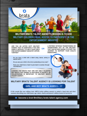 Military Brats Talent Agency Casting Flyer | Design de Flyer par innovative earth