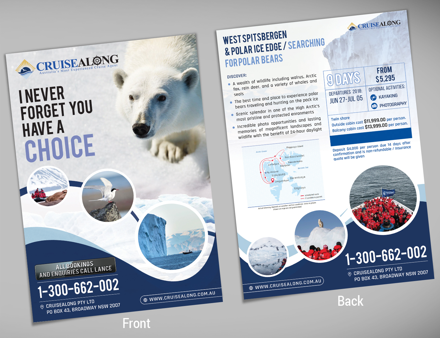 Flyer Design by SAI DESIGNS for CruiseAlong Pty Ltd | Design #14105381