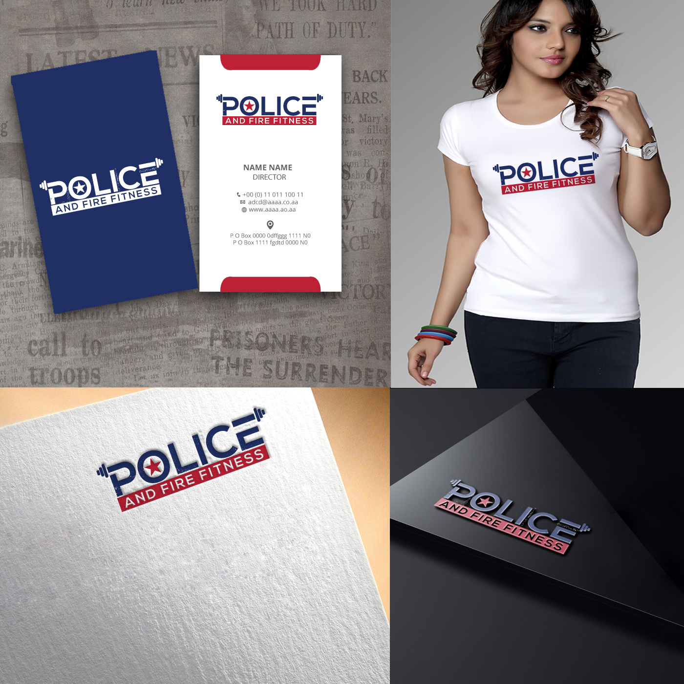 Logo Design by zebronicgraphic for Police and Fire Fitness | Design #13979249